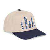"Ever Burgeoning Possibility" Vertical Text Embroidered Hat