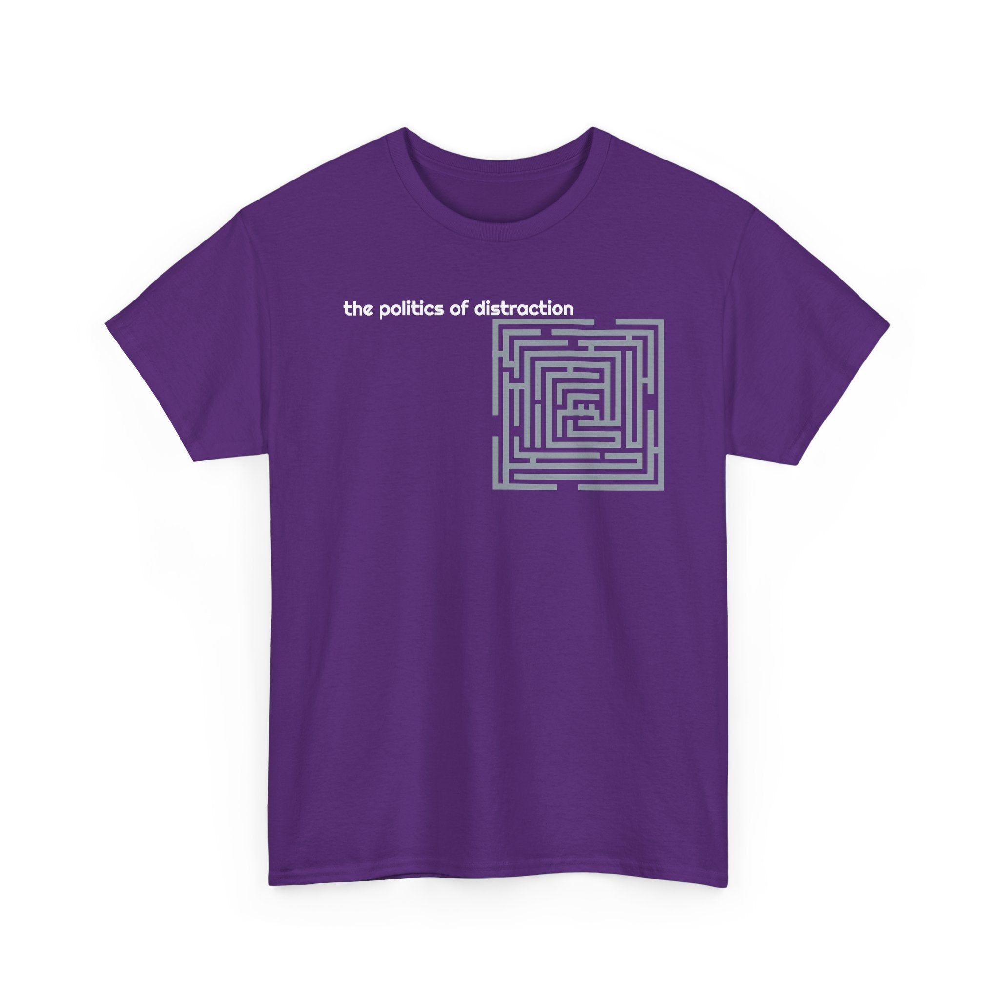 Politics of Distraction T-Shirt — Modern Maze Graphic Tee