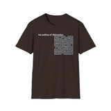 Politics of Distraction T-Shirt — Modern Maze Graphic Tee