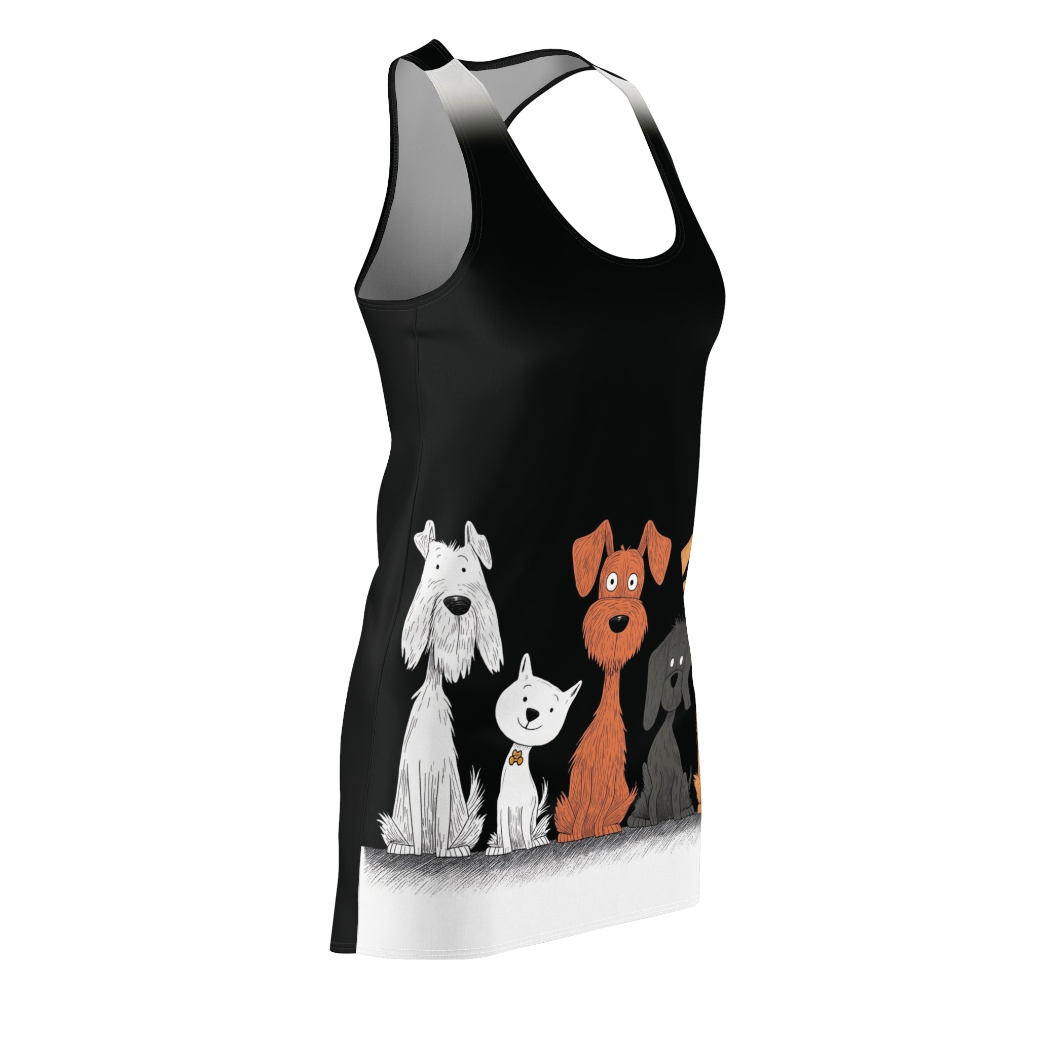 Curiouser and Curiouser Women's Cut & Sew Racerback Dress (AOP)