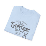 ΩThe End All Of Common Ground - DNA Connected T-Shirt — "Nothing Is Foreign" Illustrated In Gray