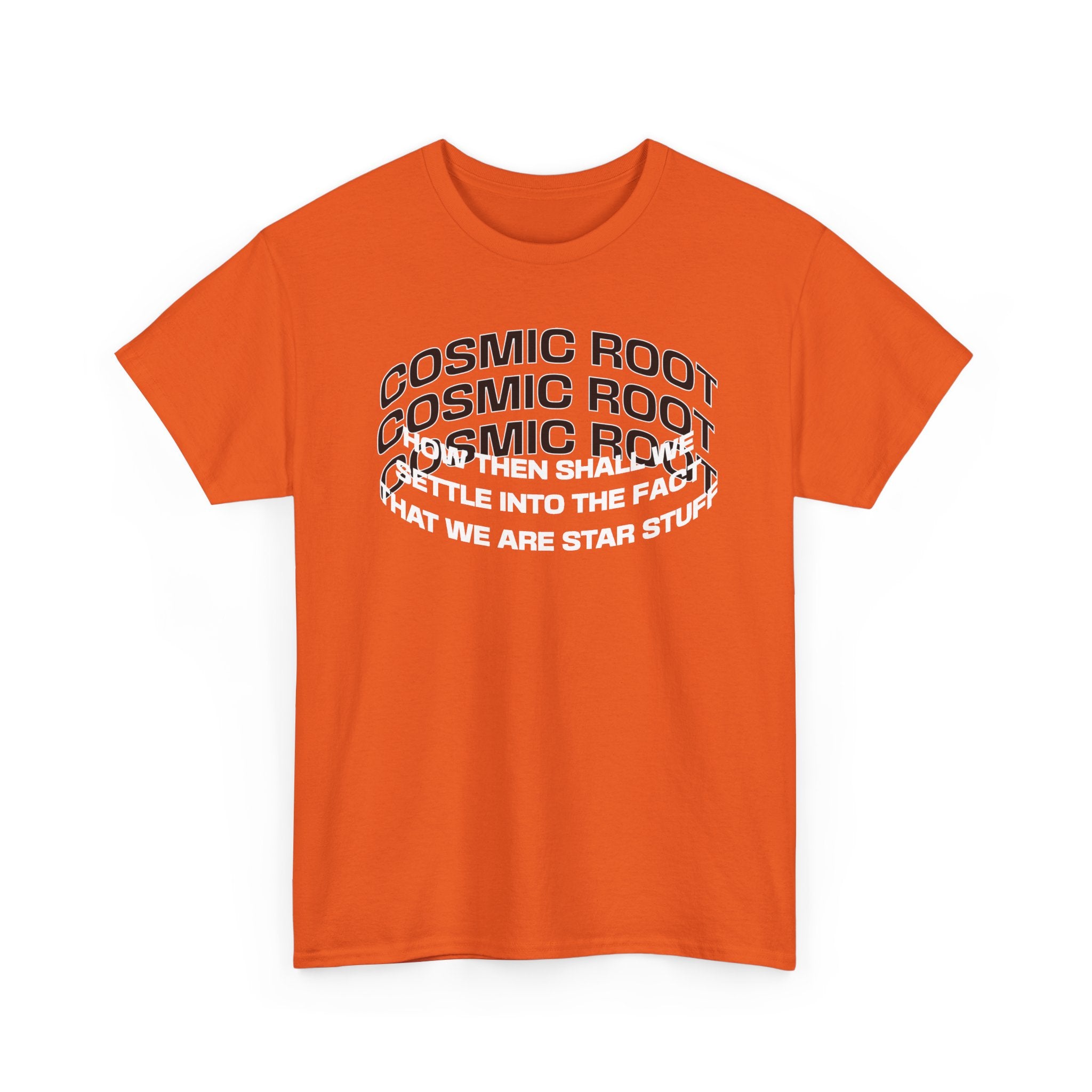 Star Stuff T-Shirt — "How then shall we settle into the fact that we are star stuff" Cosmic Astronomy Tee