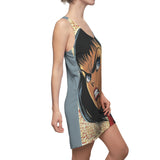Interesting Iris Women's Cut & Sew Racerback Dress (AOP)