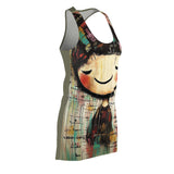 Facing Joy Women's Cut & Sew Racerback Dress (AOP)