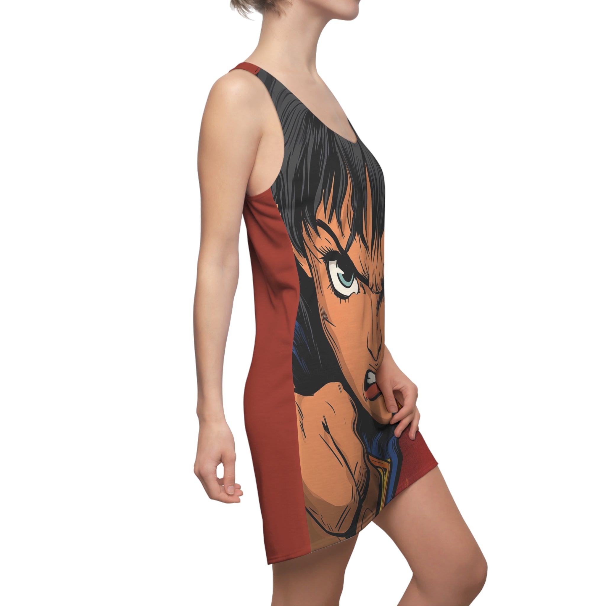 Heavy Harbinger Harper Copy of Women's Cut & Sew Racerback Dress (AOP)