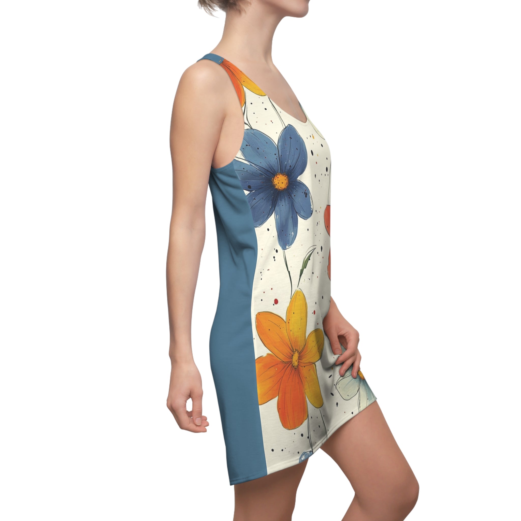 Women's Cut & Sew Racerback Dress (AOP)