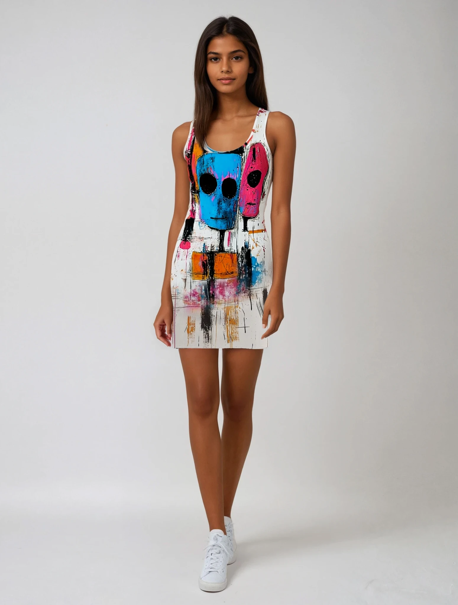 Future Face Women's Cut & Sew Racerback Dress (AOP)