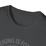 ΩThe End All Of Common Ground - DNA Connected T-Shirt — "Nothing Is Foreign" Illustrated In Gray