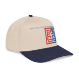 "The Politics Of Distraction" Maze - Mid Profile Baseball Cap — Red & Blue Labyrinth Design
