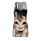 Facing Romance Women's Cut & Sew Racerback Dress (AOP)