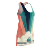 Ready Rainbow Rita Women's Cut & Sew Racerback Dress (AOP)