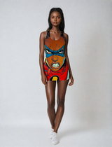 Super Game Gabby Women's Cut & Sew Racerback Dress (AOP)