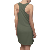 See All Hear A Lot Alien Women's Cut & Sew Racerback Dress (AOP)
