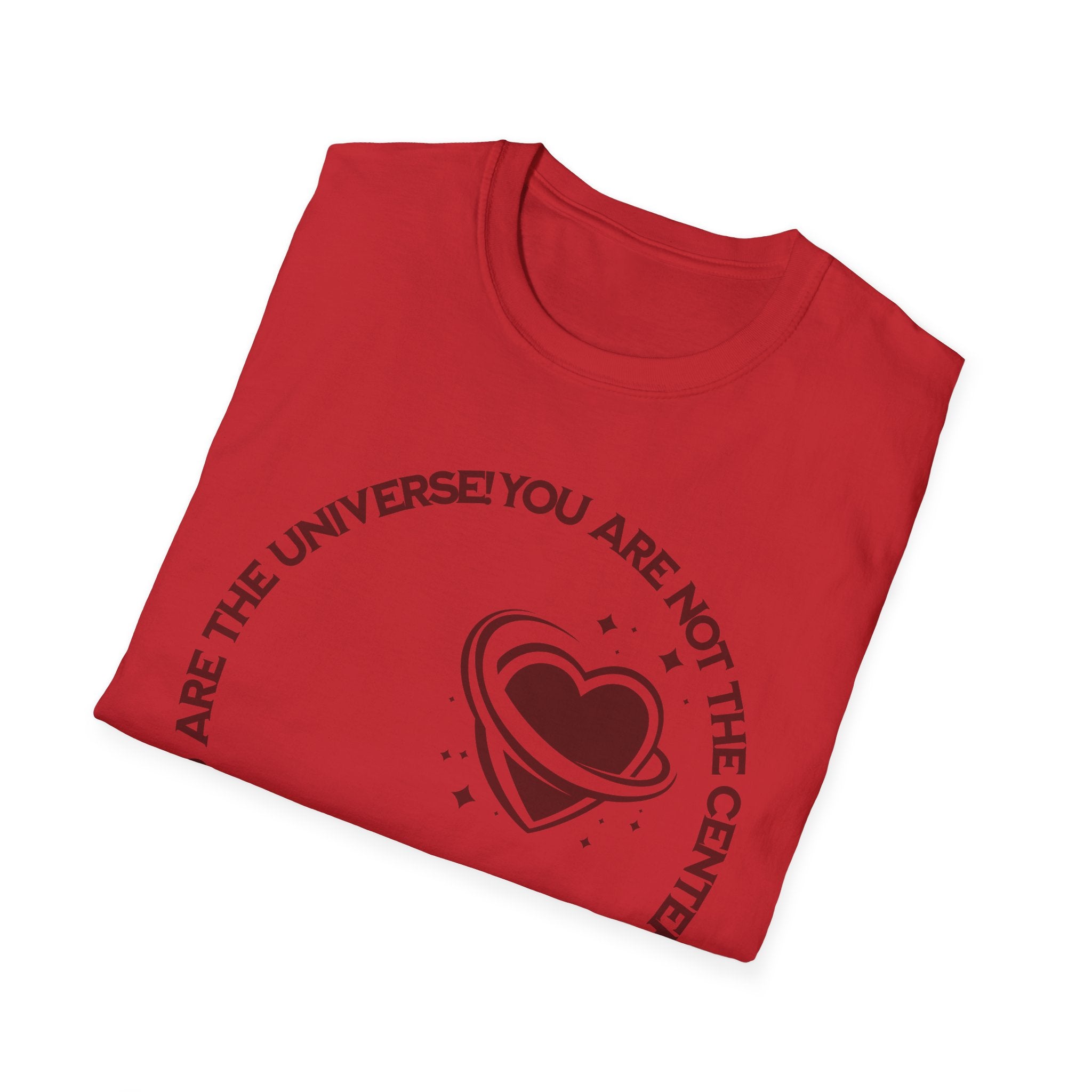 "You Are Not the Center of the Universe, But You Are The Universe" Retro Heart Graphic Tee