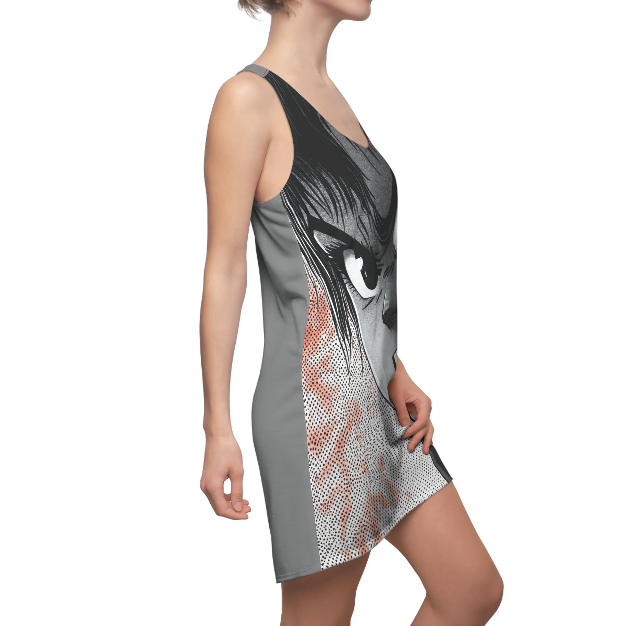 Magical Mina Women's Cut & Sew Racerback Dress (AOP)