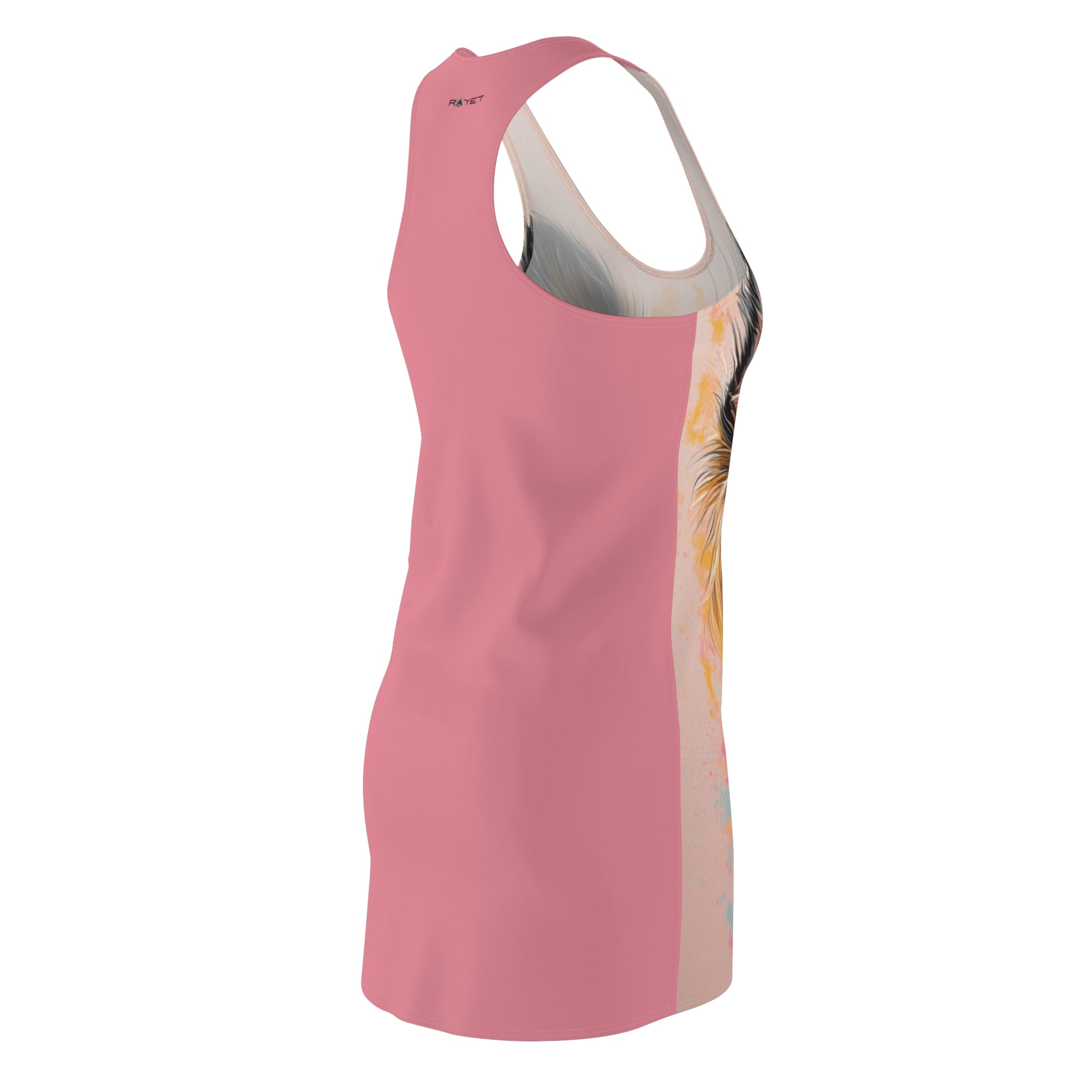 I Scream Pink Women's Cut & Sew Racerback Dress (AOP)