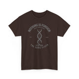 ΩThe End All Of Common Ground - DNA Connected T-Shirt — "Nothing Is Foreign" Illustrated In Gray