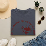 "You Are Not the Center of the Universe, But You Are The Universe" Retro Heart Graphic Tee
