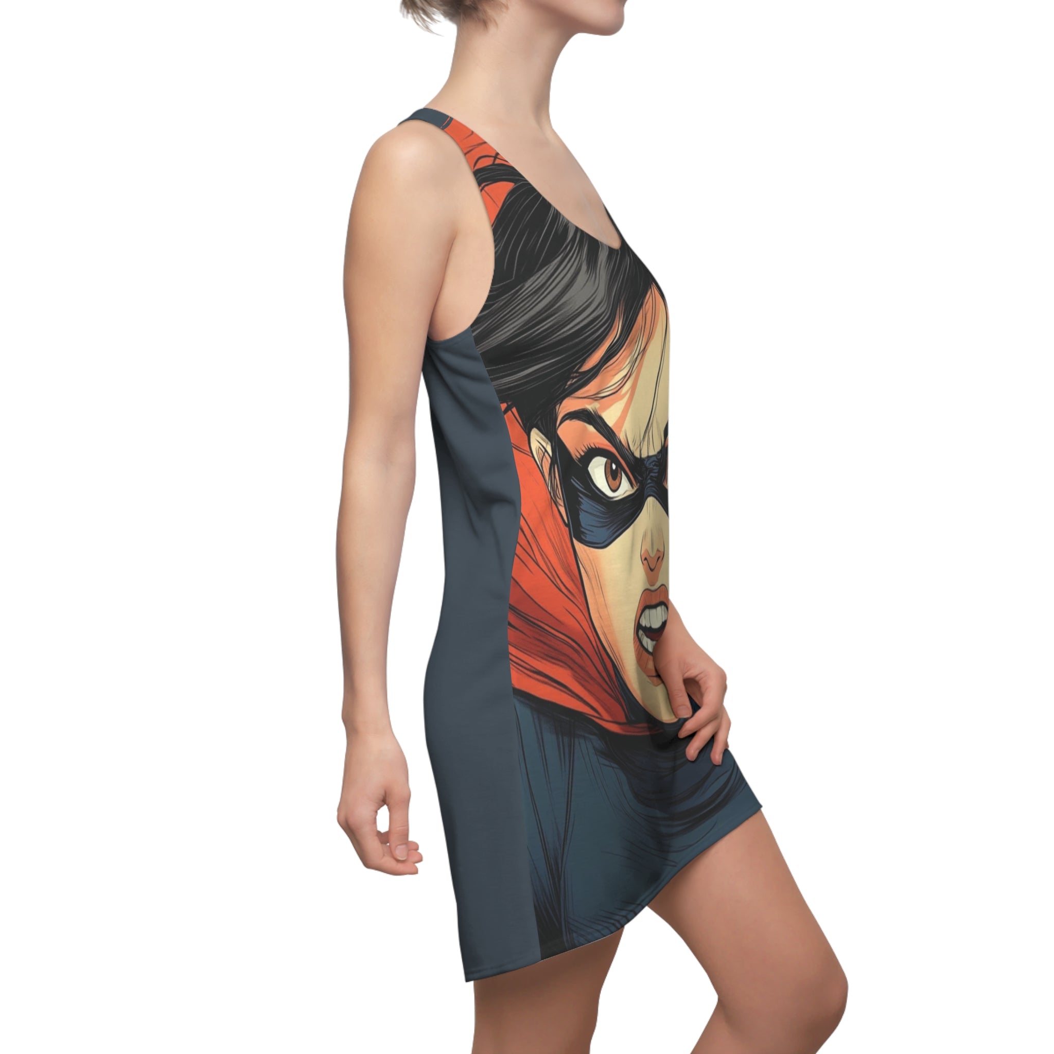 Super Nova Naomi Women's Cut & Sew Racerback Dress (AOP)