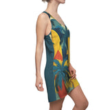 Banana Board Women's Cut & Sew Racerback Dress (AOP)