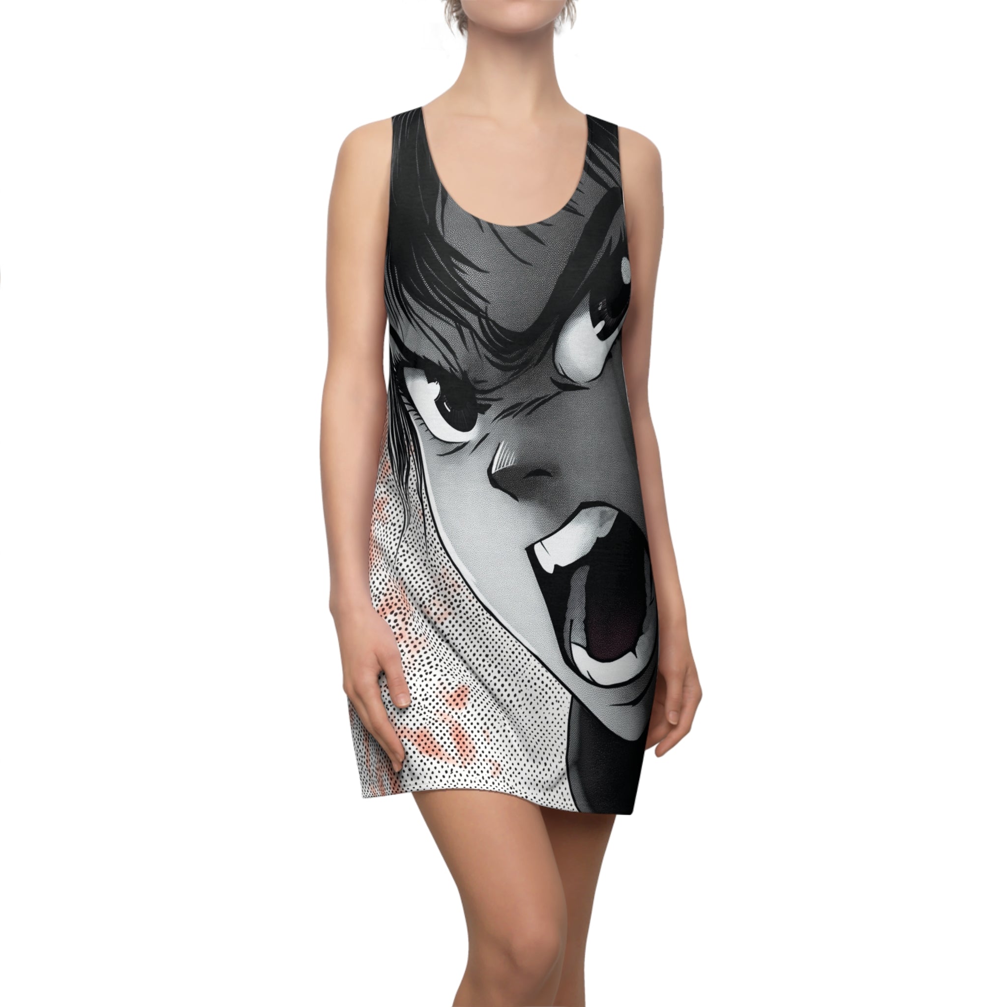 Magical Mina Women's Cut & Sew Racerback Dress (AOP)