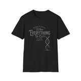 ΩThe End All Of Common Ground - DNA Connected T-Shirt — "Nothing Is Foreign" Illustrated In Gray