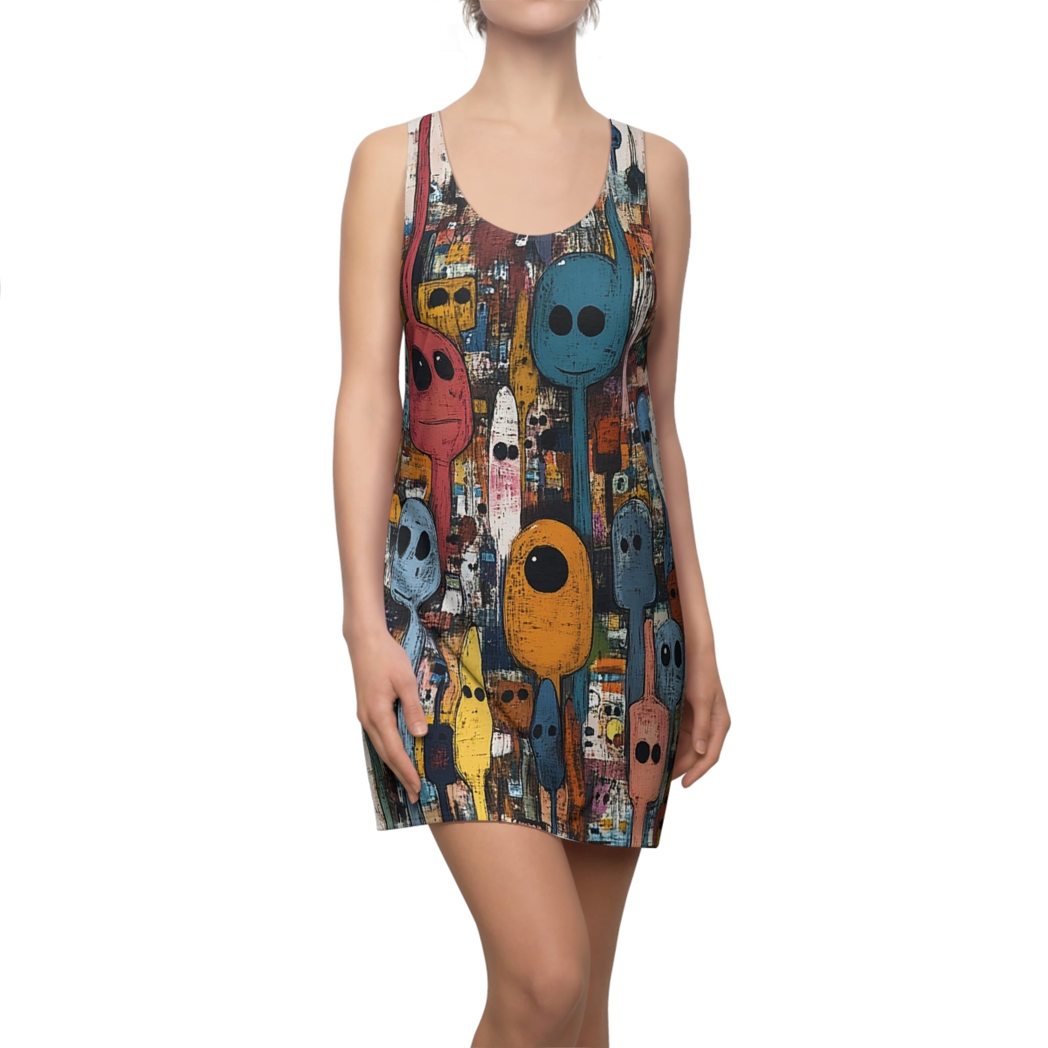 Confusion Confessional Women's Cut & Sew Racerback Dress (AOP)