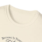 ΩThe End All Of Common Ground - DNA Connected T-Shirt — "Nothing Is Foreign" Illustrated In Gray