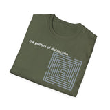 Politics of Distraction T-Shirt — Modern Maze Graphic Tee