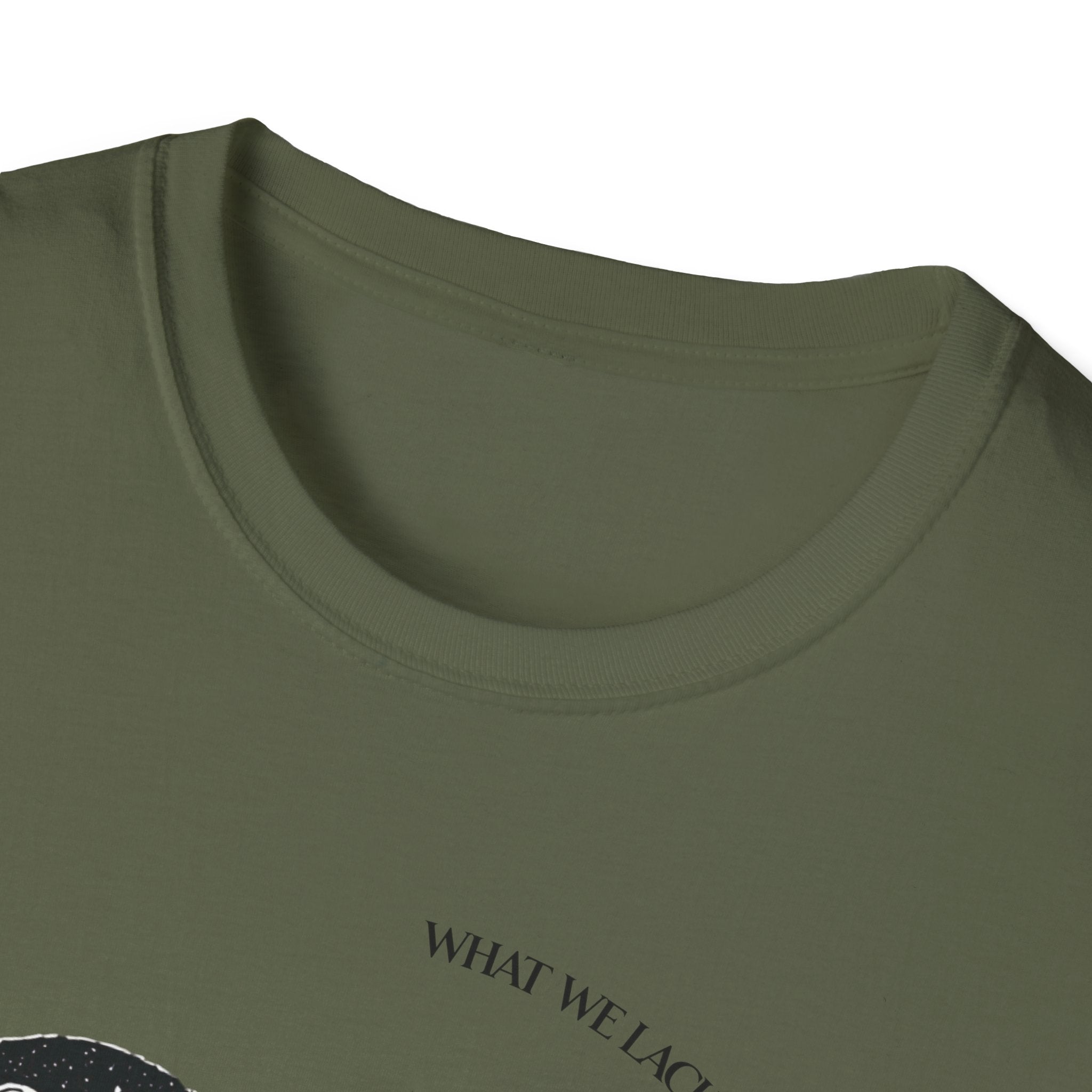 The Very Real Cosmic Connection — Heart Nebula Graphic Tee with Black Text
