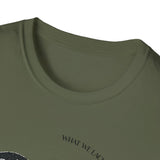 The Very Real Cosmic Connection — Heart Nebula Graphic Tee with Black Text