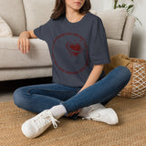 "You Are Not the Center of the Universe, But You Are The Universe" Retro Heart Graphic Tee