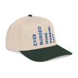 "Ever Burgeoning Possibility" Vertical Text Embroidered Hat