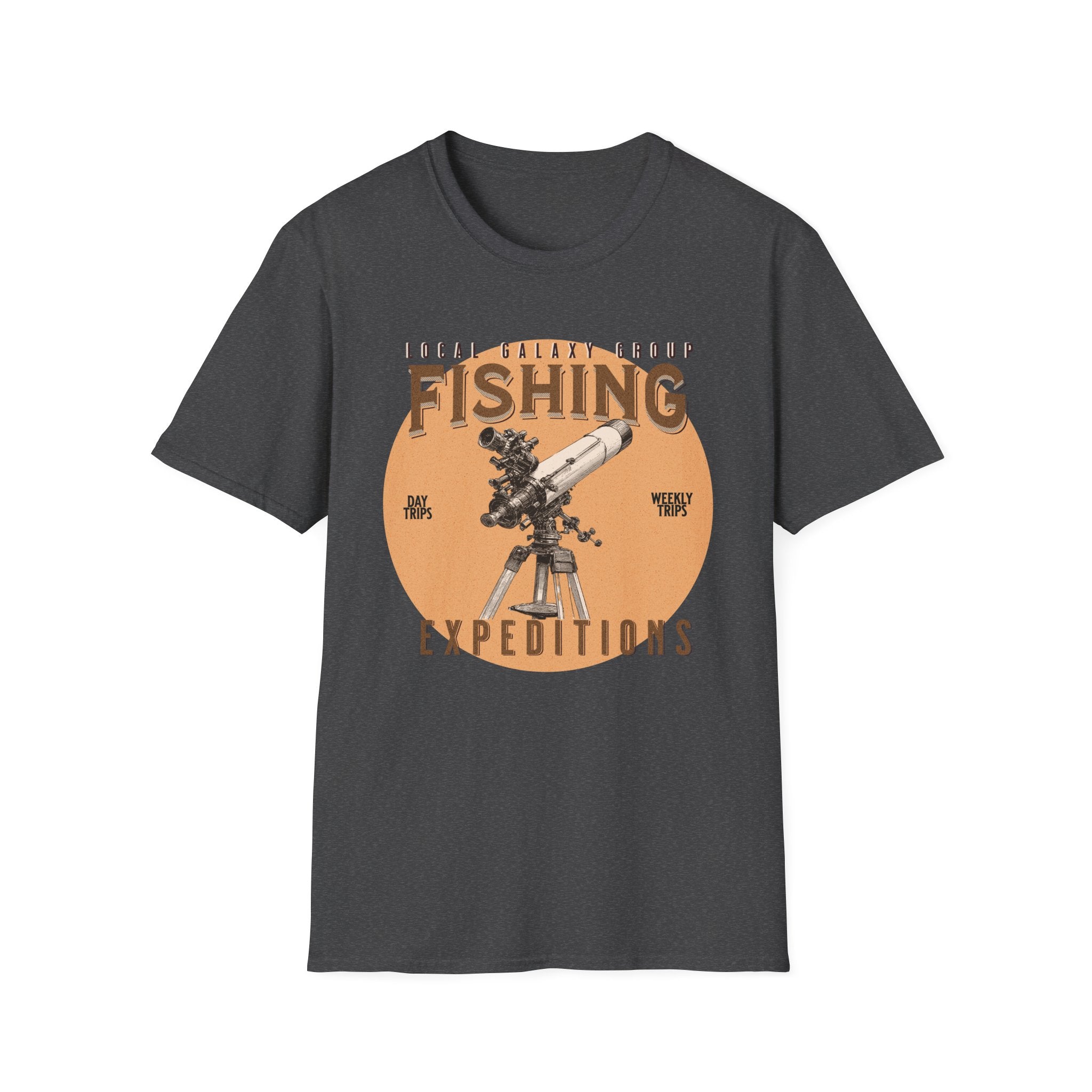 Fishing for Stars T-Shirt — Amateur Astronomer Telescope Tee