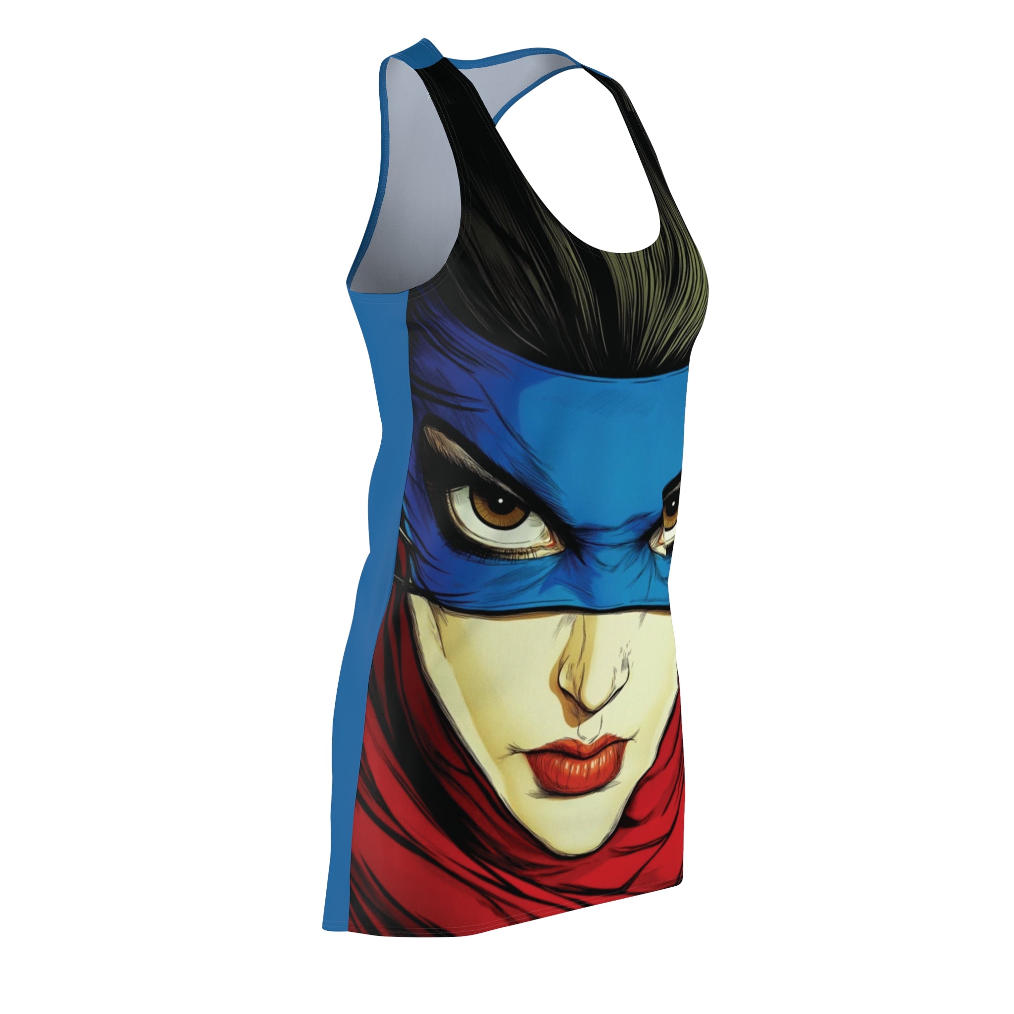 Super Mesmerizing Mary Women's Cut & Sew Racerback Dress (AOP)