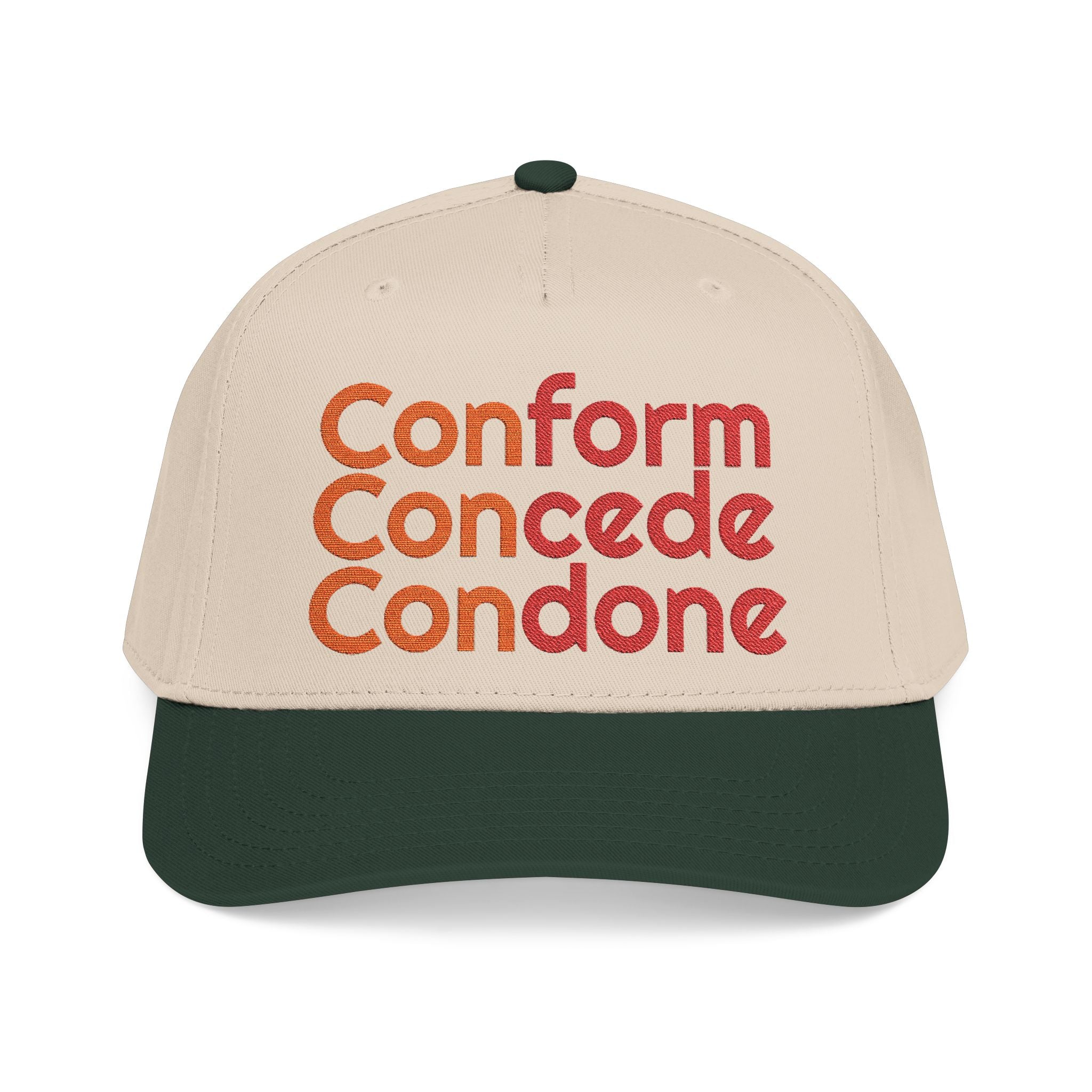For Those Who Always Knew What It Was "Conform Concede Connive" Baseball Cap — Embroidered Cap