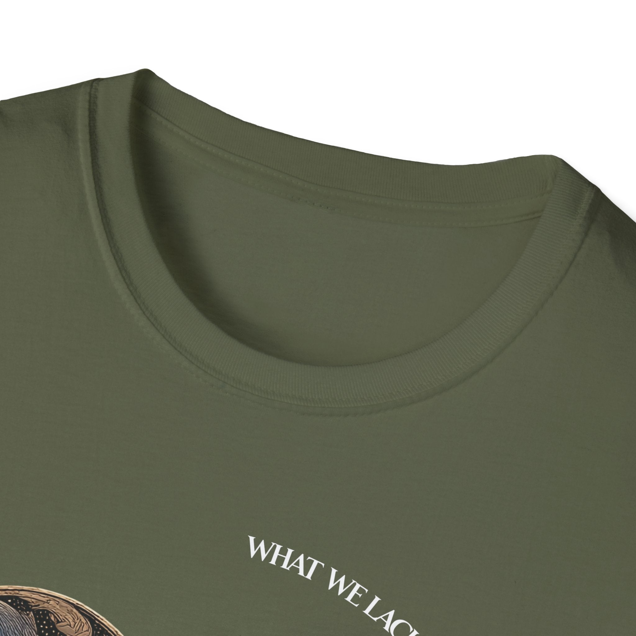 The Very Real Cosmic Connection — Heart Nebula Graphic Tee with White Text