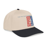 "The Politics Of Distraction" Maze - Mid Profile Baseball Cap — Red & Blue Labyrinth Design