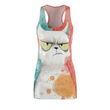 Fun Times Fat Head Women's Cut & Sew Racerback Dress (AOP)