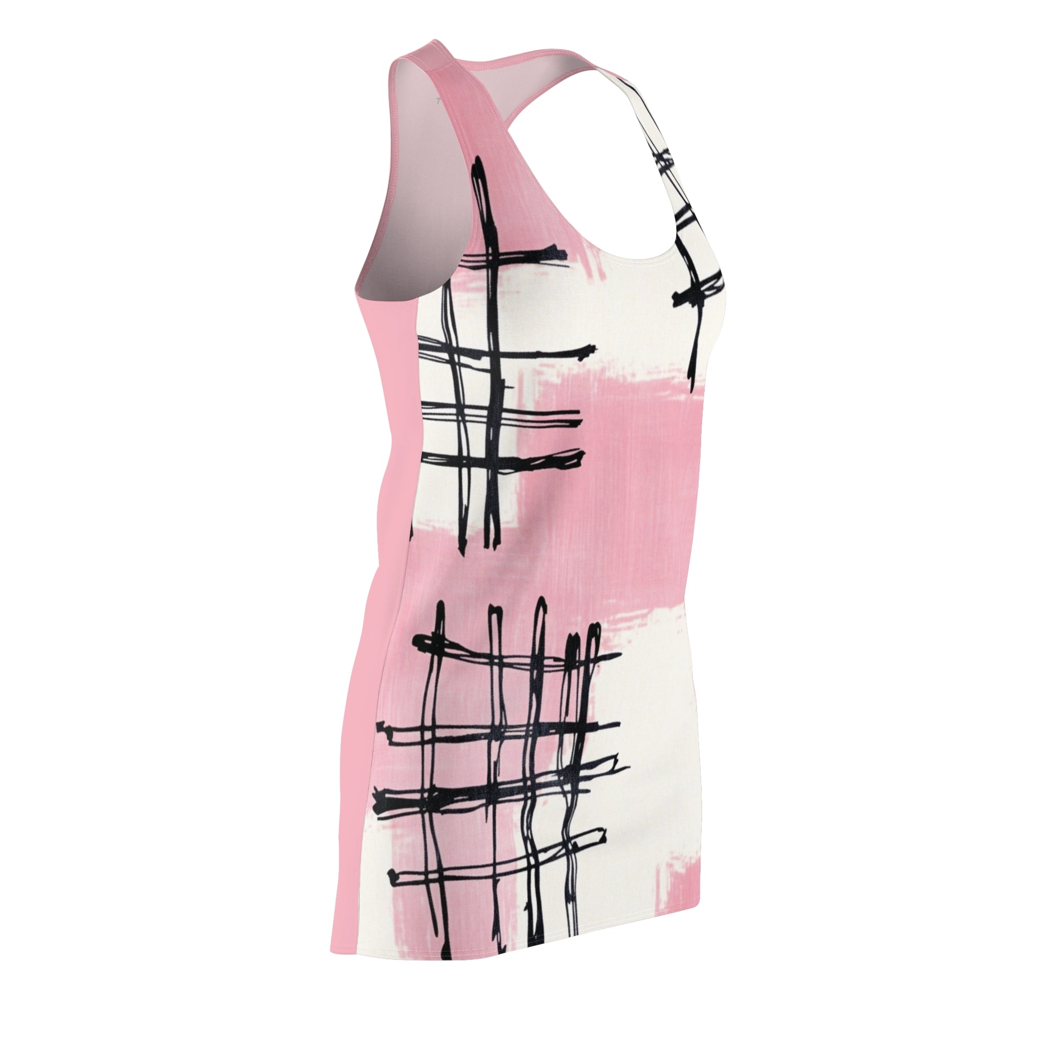 Ink And Pink Women's Cut & Sew Racerback Dress (AOP)