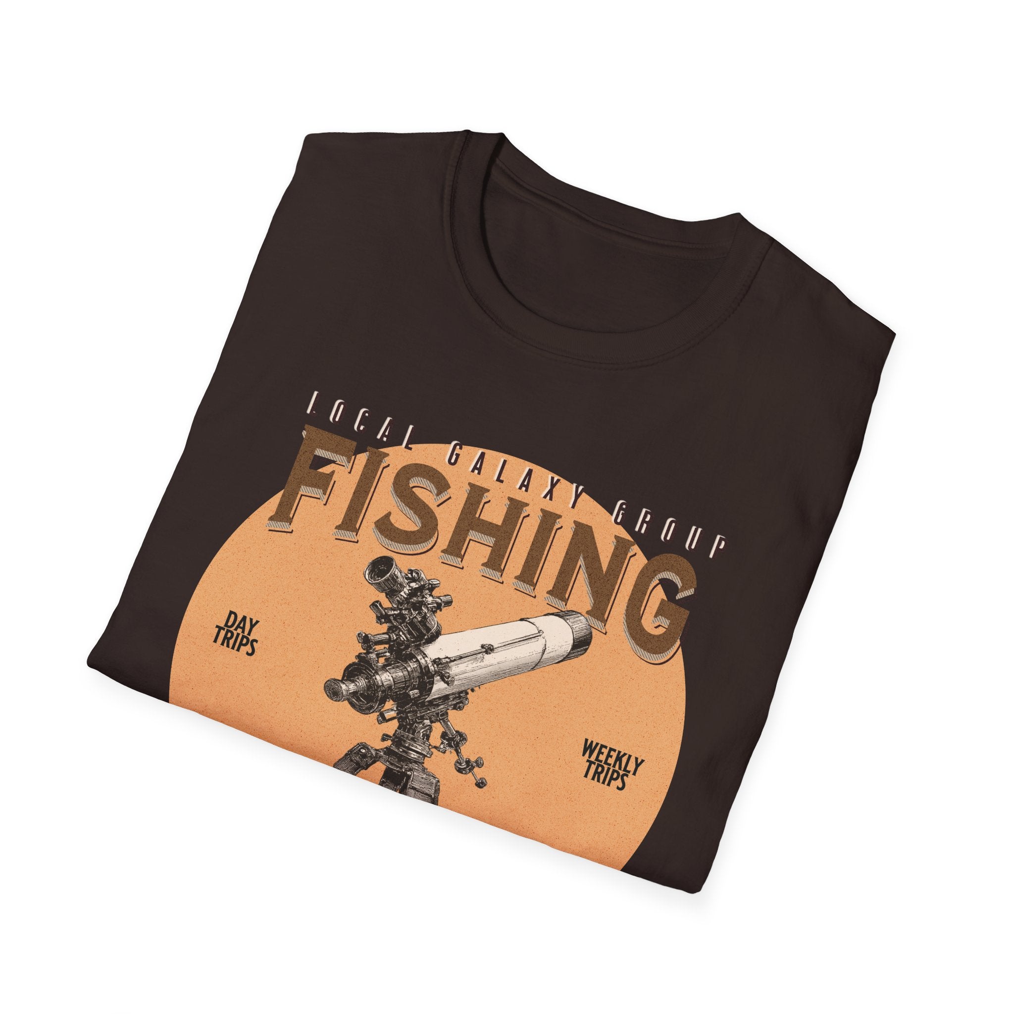 Fishing for Stars T-Shirt — Amateur Astronomer Telescope Tee