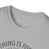 ΩThe End All Of Common Ground - DNA Connected T-Shirt — "Nothing Is Foreign" Illustrated In Gray
