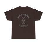 ΩThe End All Of Common Ground - DNA Connected T-Shirt — "Nothing Is Foreign" Illustrated In Gray