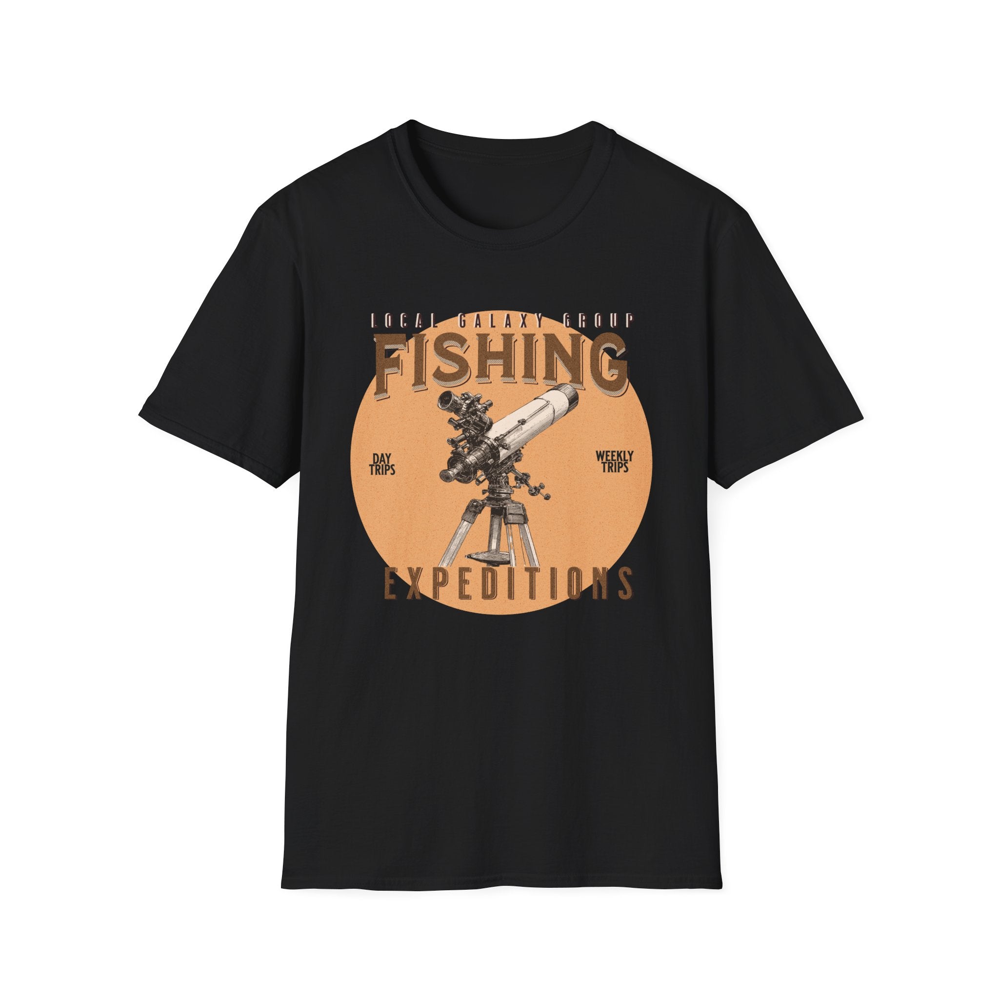 Fishing for Stars T-Shirt — Amateur Astronomer Telescope Tee