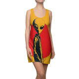 Spotted An Alien Women's Cut & Sew Racerback Dress (AOP)