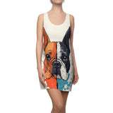 Two Sides Of The Same Adorable Coin Women's Cut & Sew Racerback Dress (AOP)