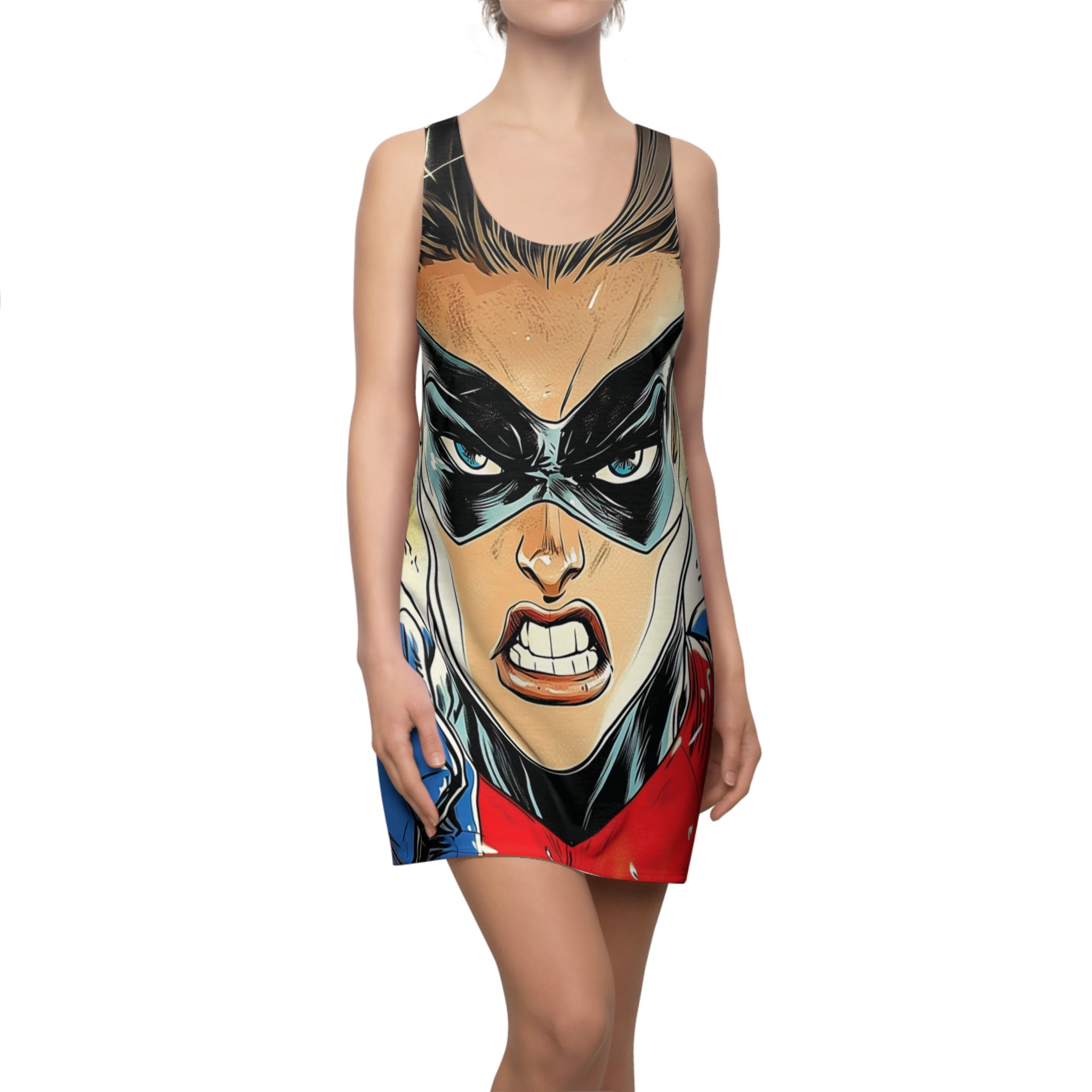 Super Remarkable Rylee Women's Cut & Sew Racerback Dress (AOP)