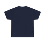 The Politics of Distraction Maze Tee — Red & Blue Graphic T-Shirt