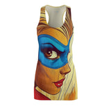 Super Perplexing Pearl Women's Cut & Sew Racerback Dress (AOP)