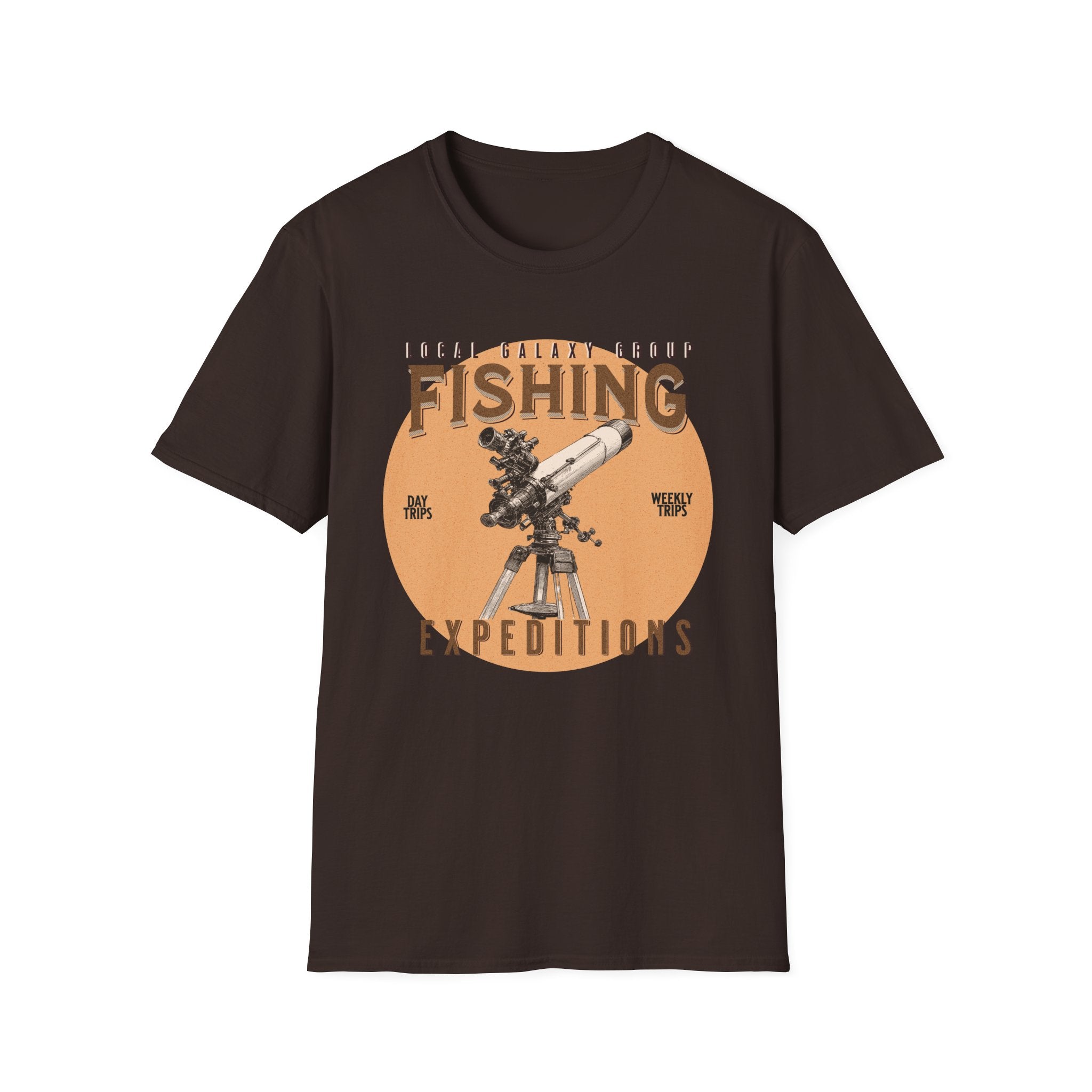 Fishing for Stars T-Shirt — Amateur Astronomer Telescope Tee